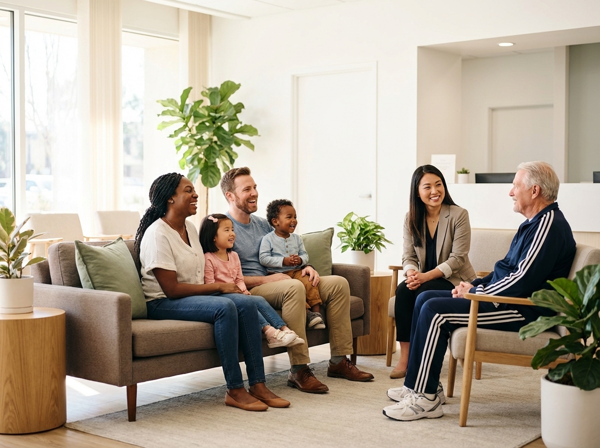 Diverse group of happy patients at Pro Solutions Dental Group in Prescott, AZ